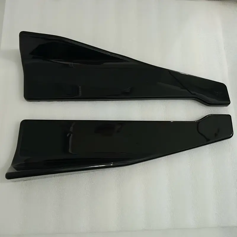 Universal Car Rear Bumper Diffuser Fins – 2pcs Sporty Splitter Lip Kit (48cm)